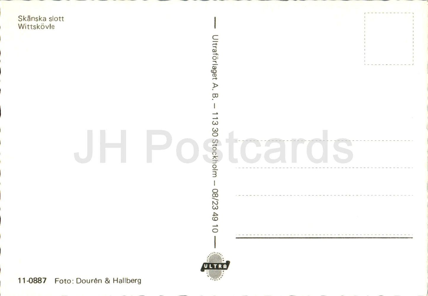 Skanska Slott - Wittskovle - Schloss - 0887 - Schweden - unbenutzt