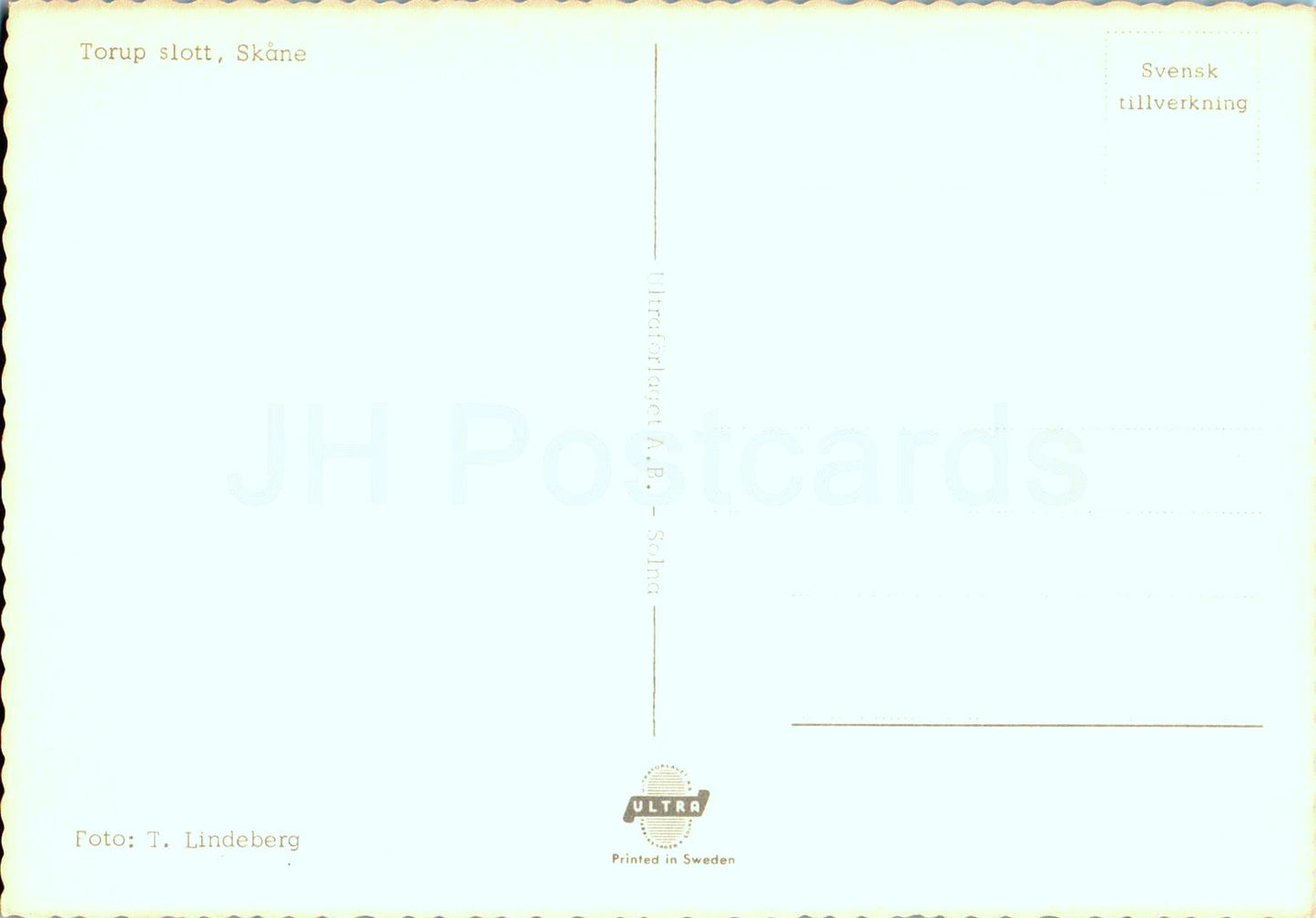 Torup Slott - Skane - Schloss - Schweden - unbenutzt