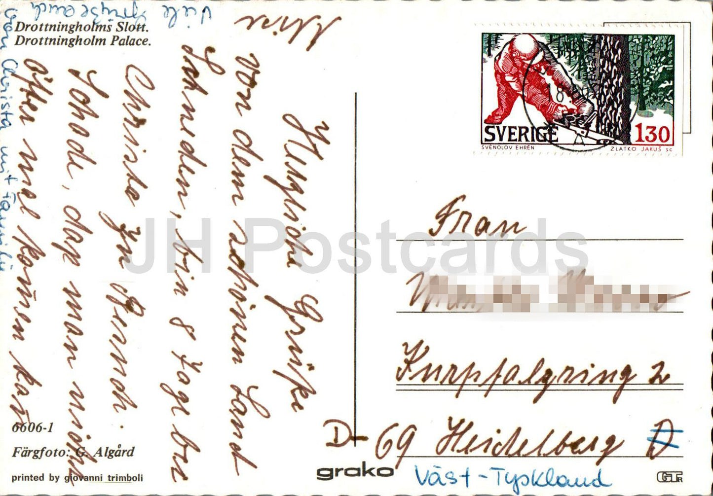 Drottningholms Slott - château - 6601 - Suède - utilisé