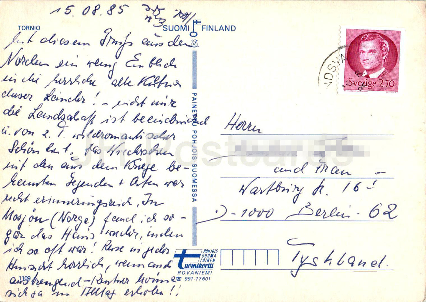 Tornio - church - 1109 - 1985 - Finland - used