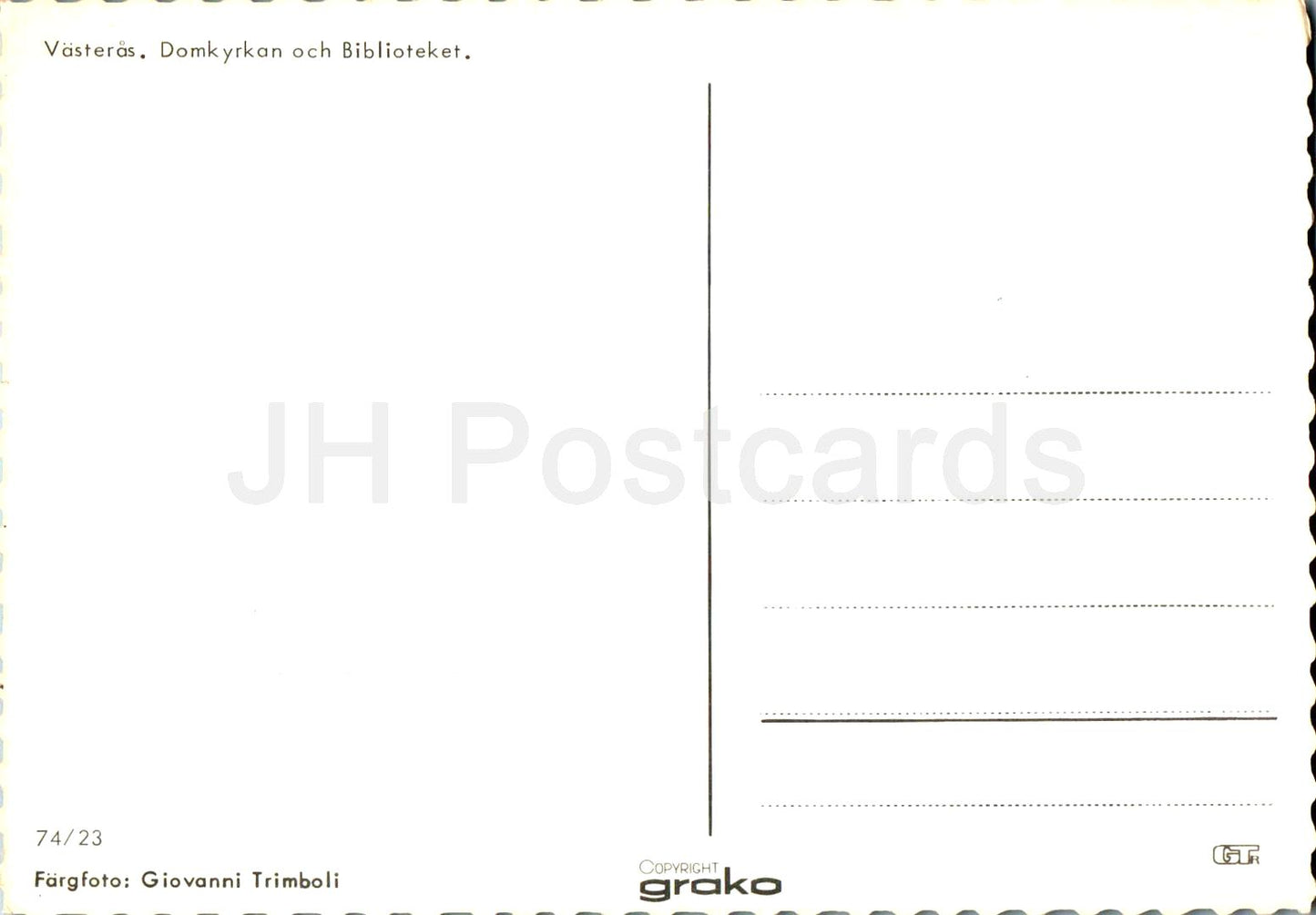 Vasteras - Domkyrkan och Biblioteket - cathedral - library - 74/23 - Sweden - unused