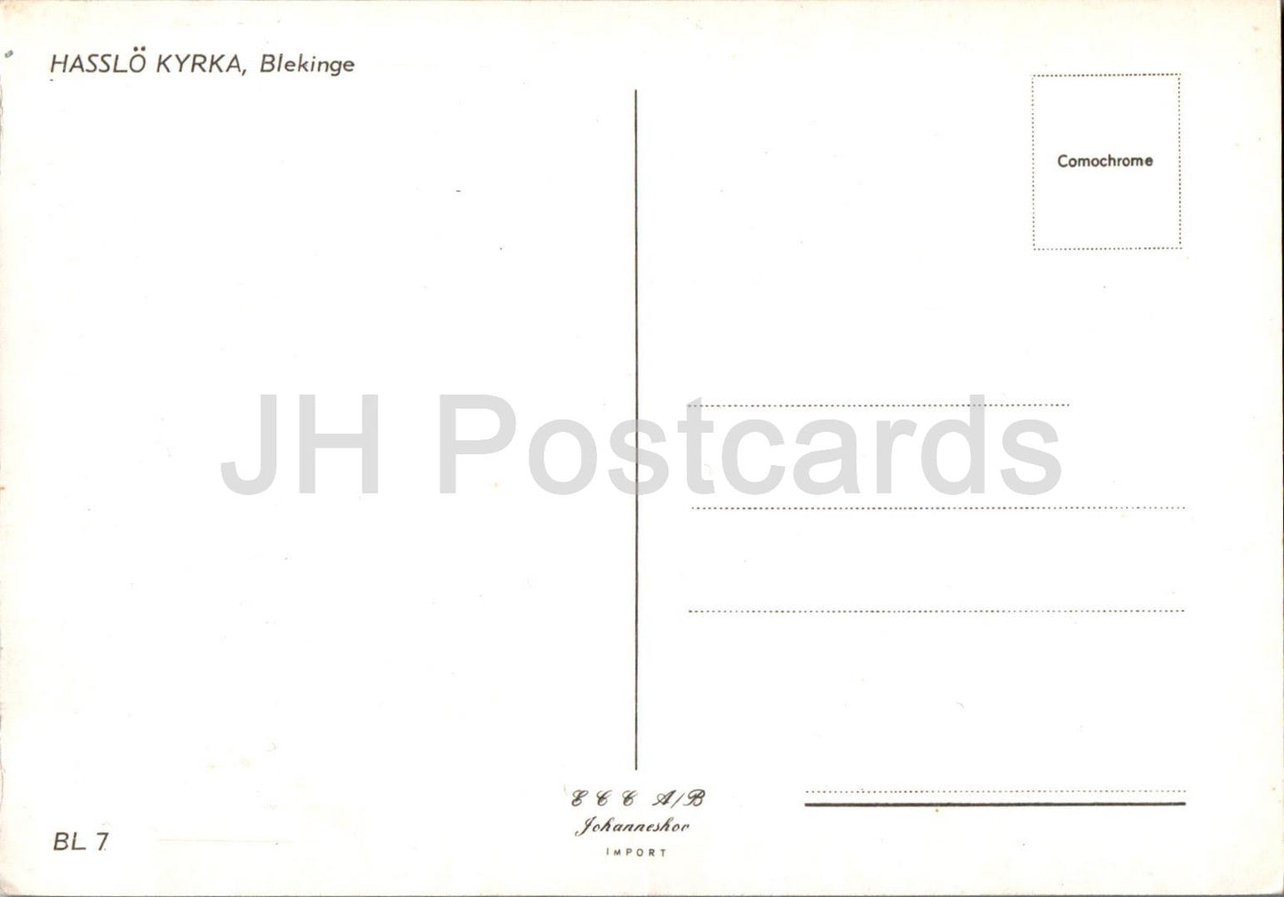 Hasslo kyrka - Blekinge - église - BL 7 - Suède - inutilisé
