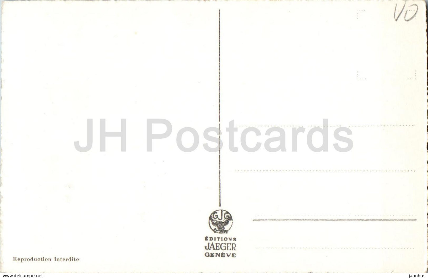 Lac Leman - Ile de Salagnon et les Dents du Midi - lake - 7214 - old postcard - Switzerland - unused