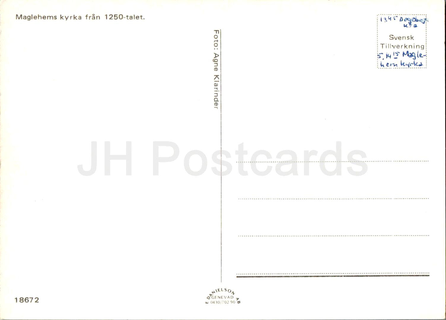 Maglehems kyrka - église - multiview - 18672 - Suède - utilisé