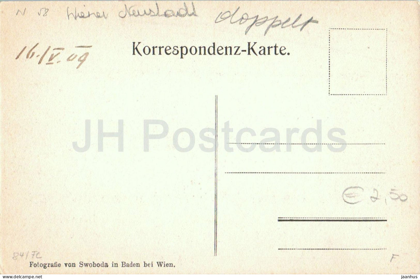 Ruine Starhemberg à Dreistatten - ruines du château - carte postale ancienne - 1909 - Autriche - utilisé