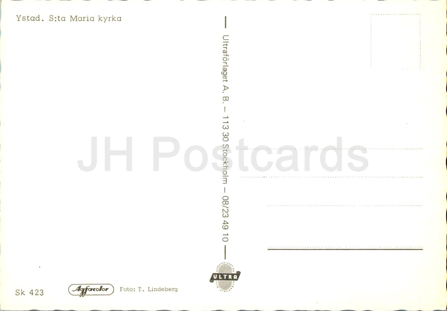Ystad - St. Maria Kyrka - Kirche - 423 - Schweden - unbenutzt