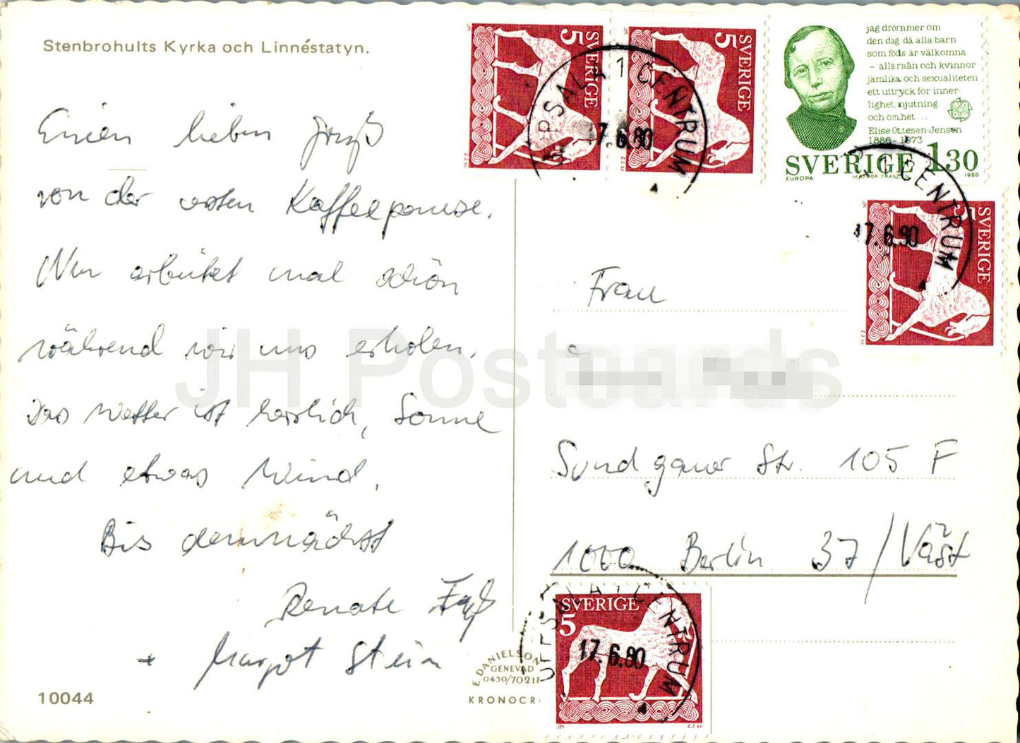 Stenbrohults Kyrka och Linnestatyn - church - 10044 - 1980 - Sweden - used