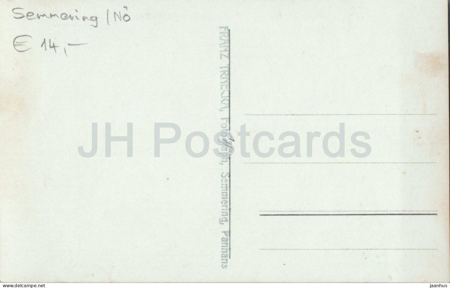 Semmering - Panhans Paterrasse - XV Schuhplattler D'Hochecker - folk dance - photo - old postcard - Austria - unused