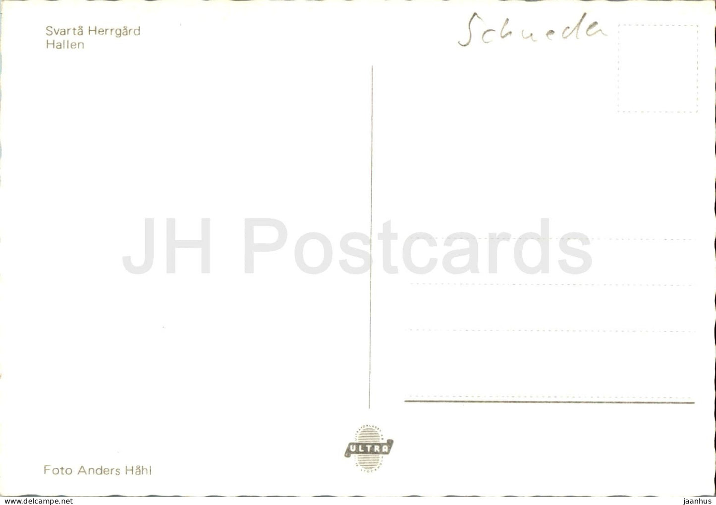 Svarta Herrgard - Hallen - Sweden - unused
