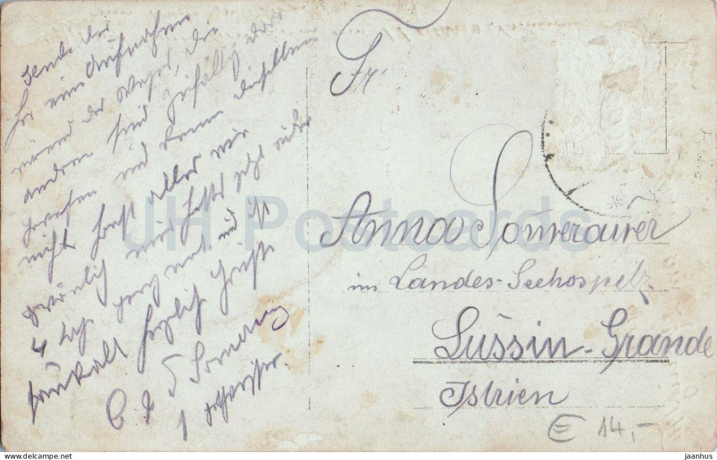 Jagasitz - Groupe de voyageurs tyroliens avec joueur de cithare - photo - carte postale ancienne - 1910 - Autriche-Hongrie - d'occasion