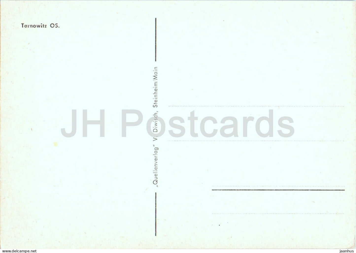 Tarnowitz OS. - Tarnowskie Gory - town panorama - Schlesien - Silesia - old postcard - Poland - unused