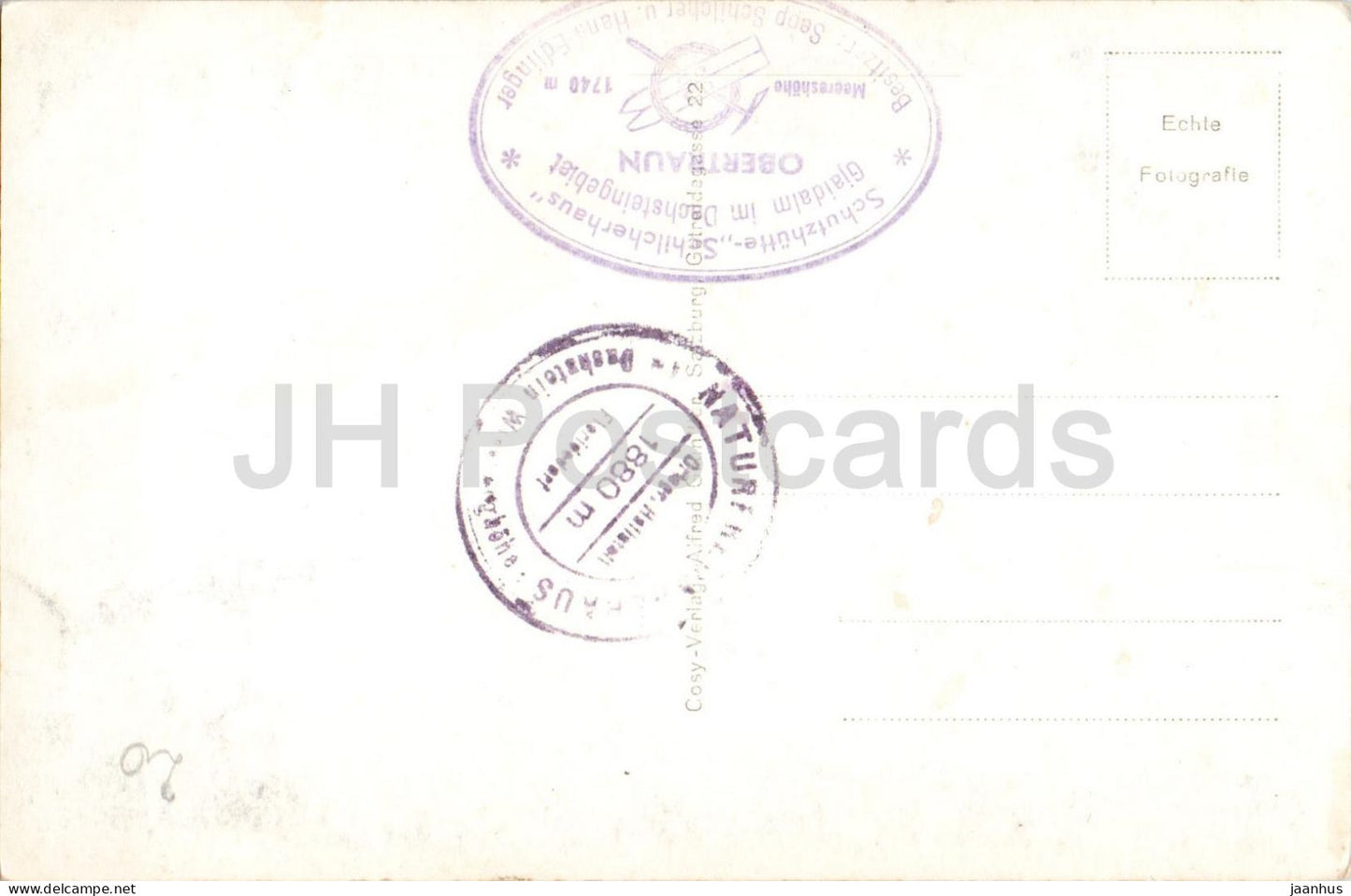 Dachstein 3004 m - Abfahrt zur Gjaidalm - alpine skiing - mountains - No. 7502 - old postcard - 1930s - Austria - unused