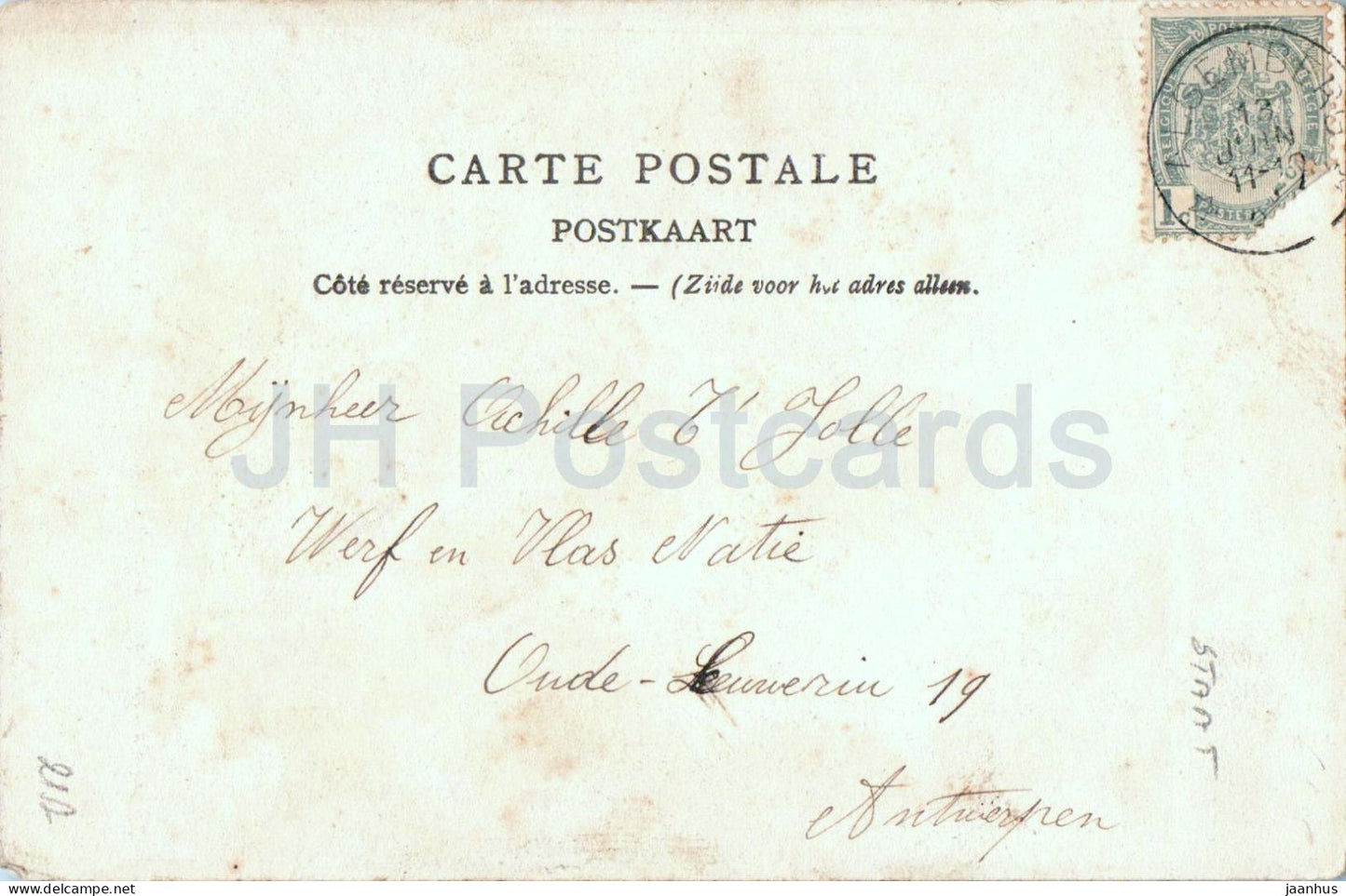 Environs d'Alsemberg - Alsembergs Omstreken - carte postale ancienne - années 1900 - Belgique - utilisé