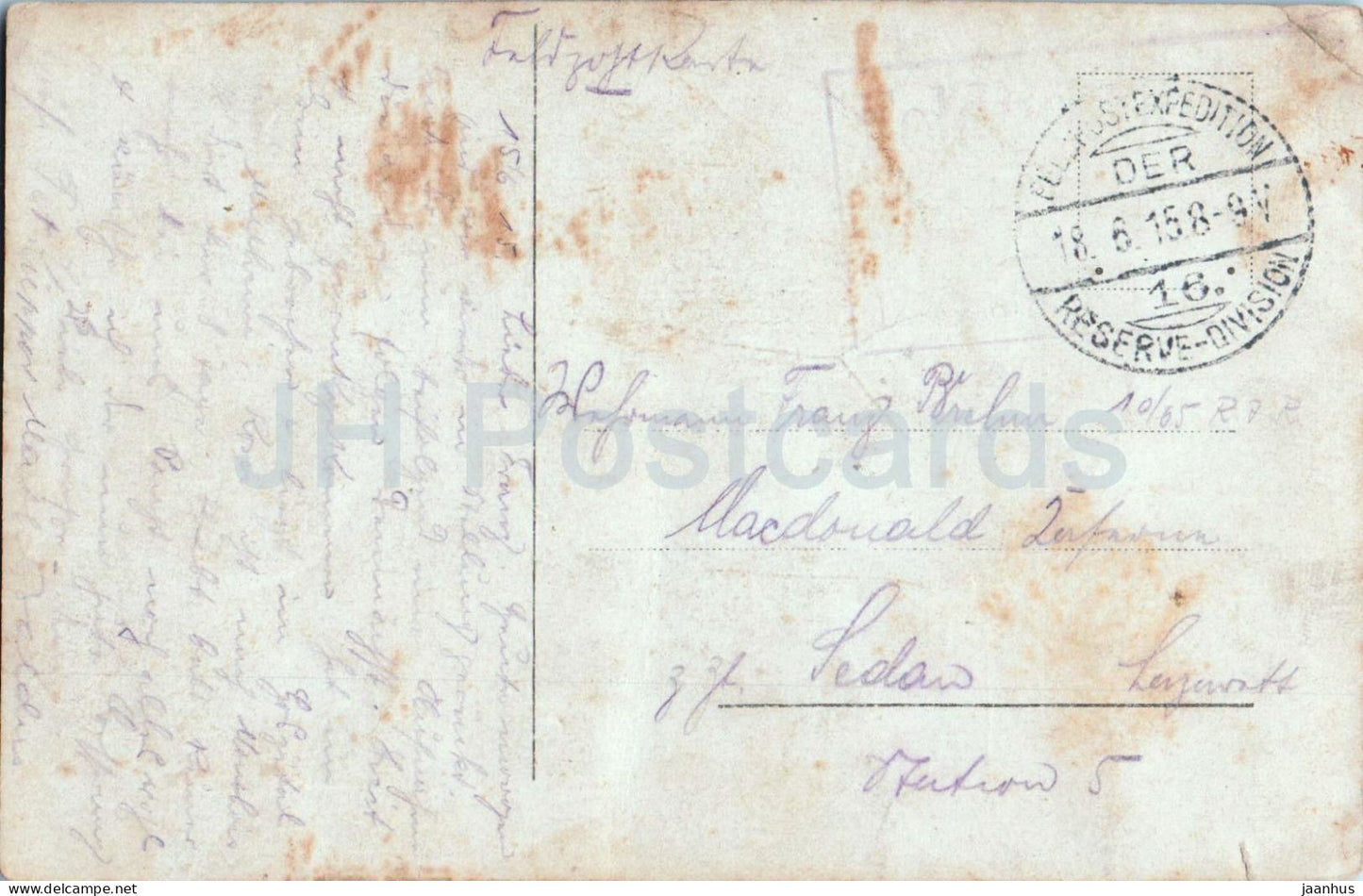 Deutsche Soldaten an der Front - Soldats allemands au front - cimetière - Feldpost - militaire - carte postale ancienne - 1915 - utilisé