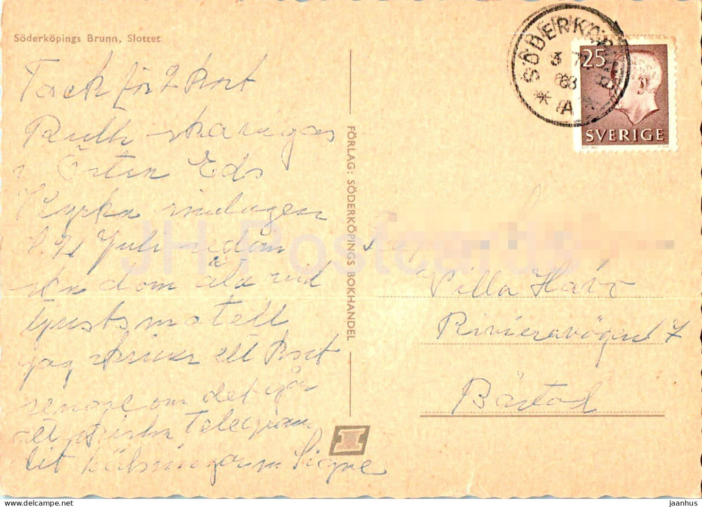 Soderkopings Brunn - Soderkoping - Slottet - castle - 1963 - Sweden - used