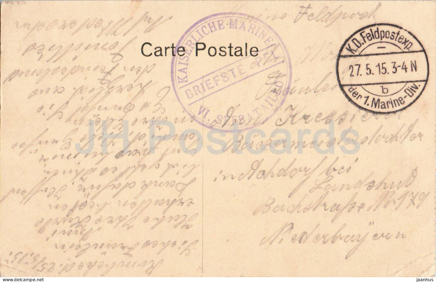 Vladsloo-bij-Dixmuide - Het kasteel - castle - Kaiserliche Marine - Feldpost 11 - old postcard - 1910s - Belgium - used