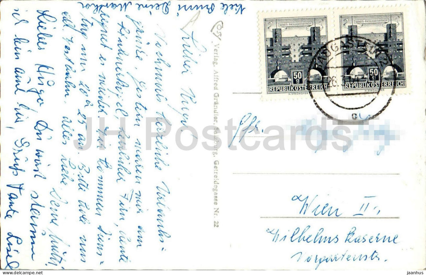 Weltkurort u. Wintersportplatz Badgastein 1083 m - Bad Gastein - spa town - street - car - 667 - 1964 - Austria - used