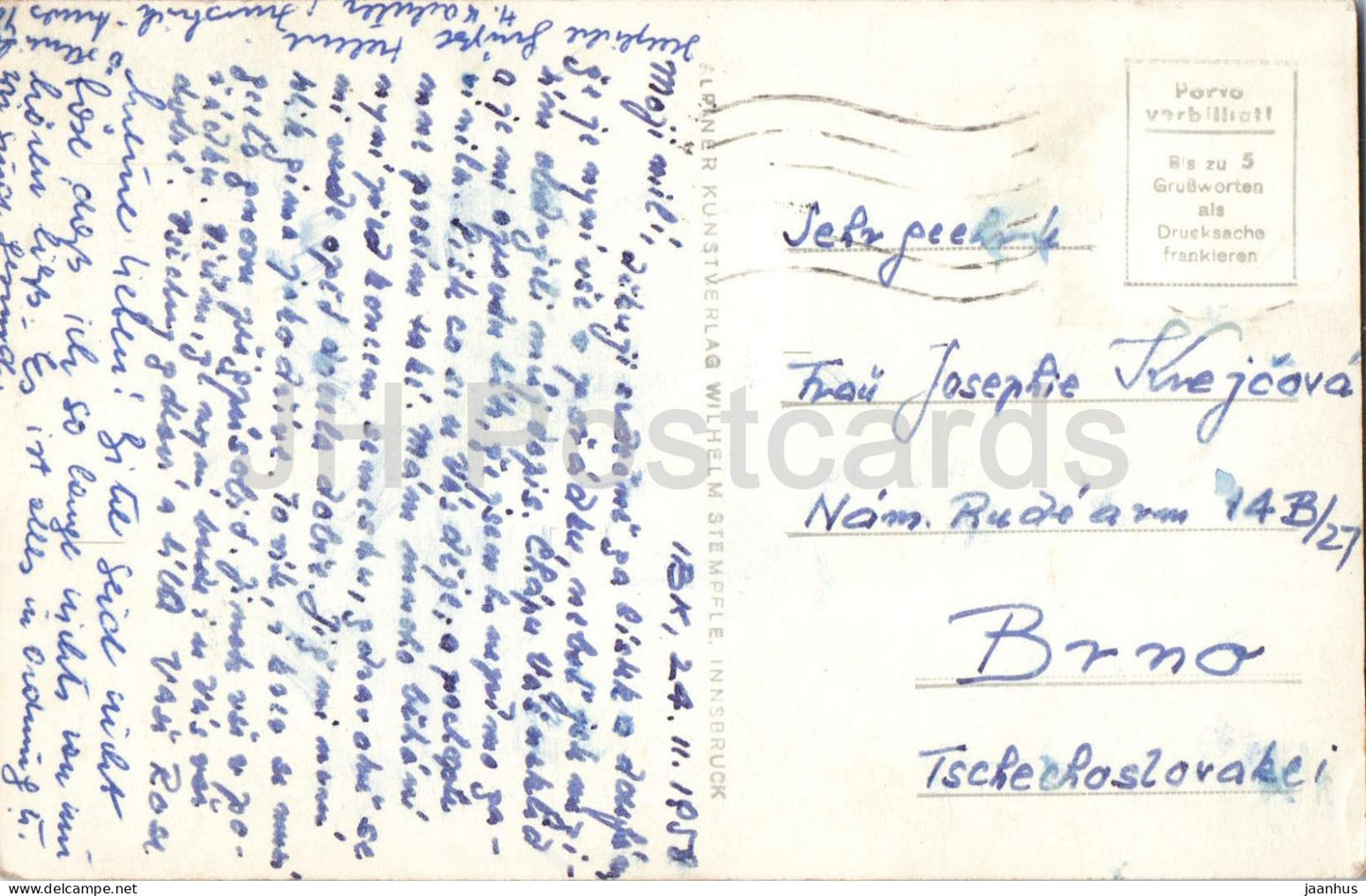 Innsbruck - Maria-Theresien-Strasse - City view - No. 96 - old postcard - 1958 - Austria - used