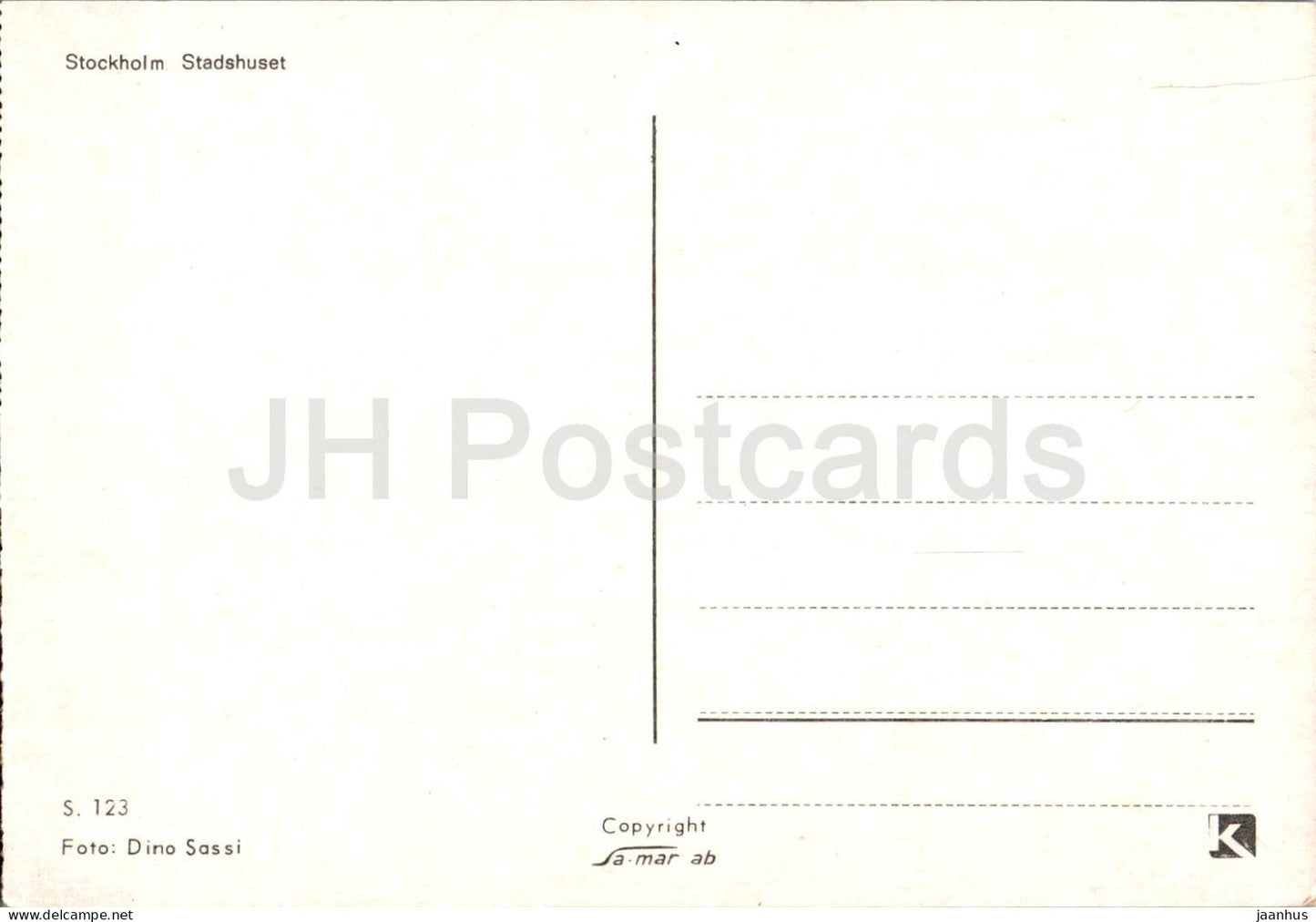 Stockholm - Stadshuset - Hôtel de ville - multiview - 123 - Suède - inutilisé