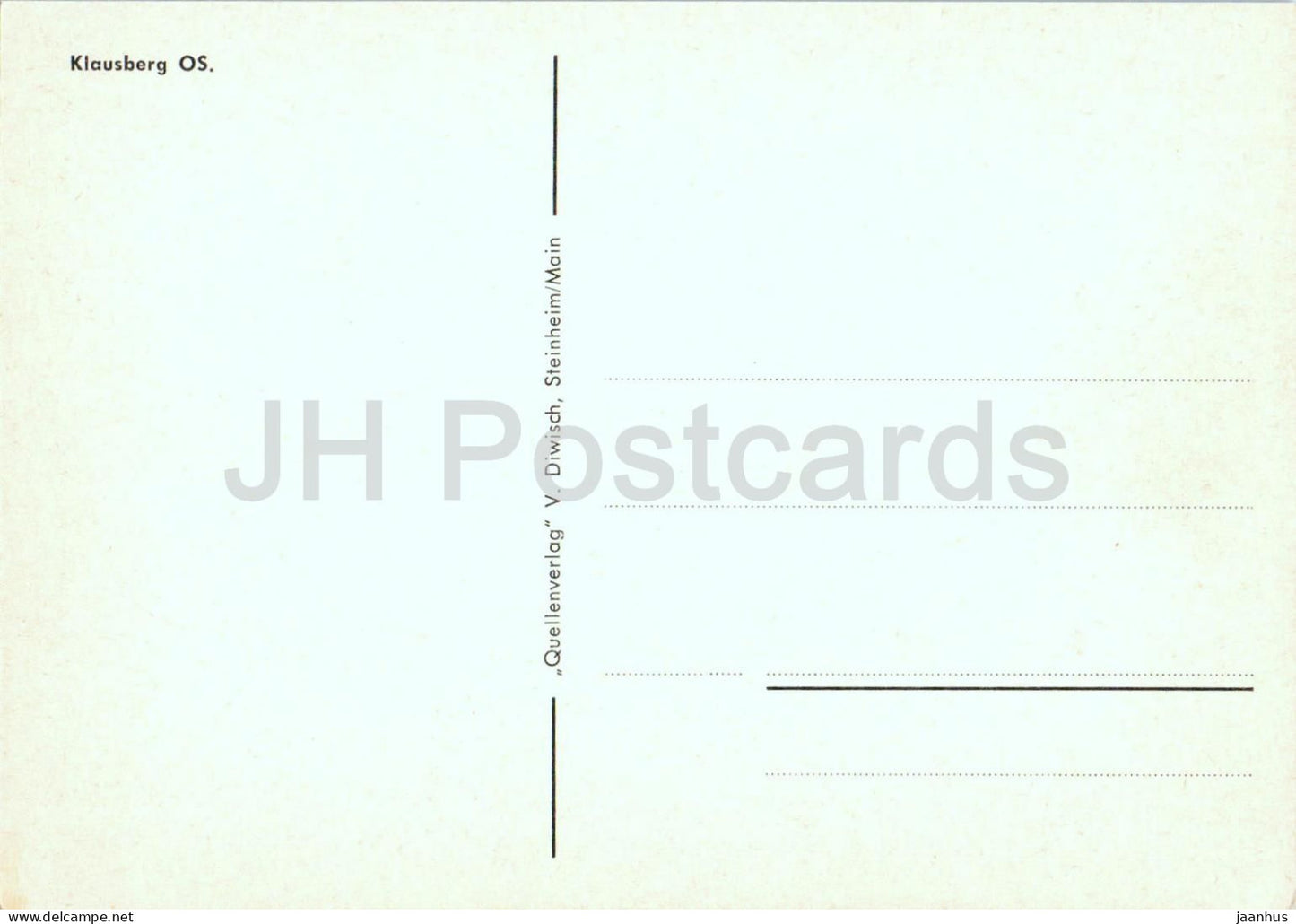 Klausberg OS. - Mikulczyce - Straßenbahn - Stadtansicht - Schlesien - alte Postkarte - Polen - unbenutzt