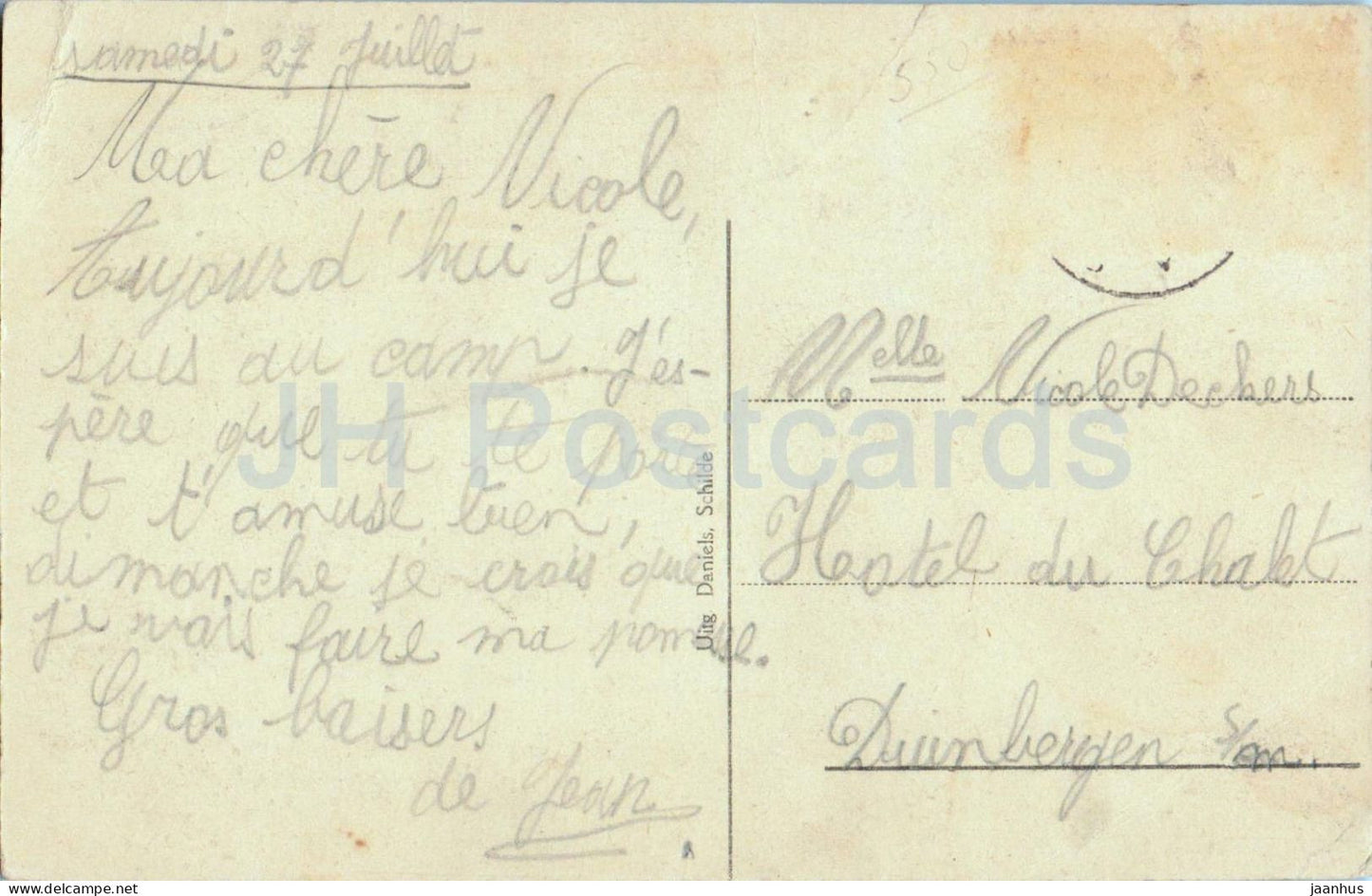 Schilde - Rust in de bosschen - Repos dans les bois - Rest in the Woods - carte postale ancienne - Belgique - utilisé