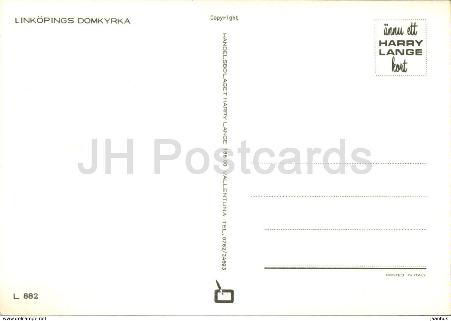 Linkoping - Linkopings Domkyrka - cathédrale - 882 - Suède - inutilisé