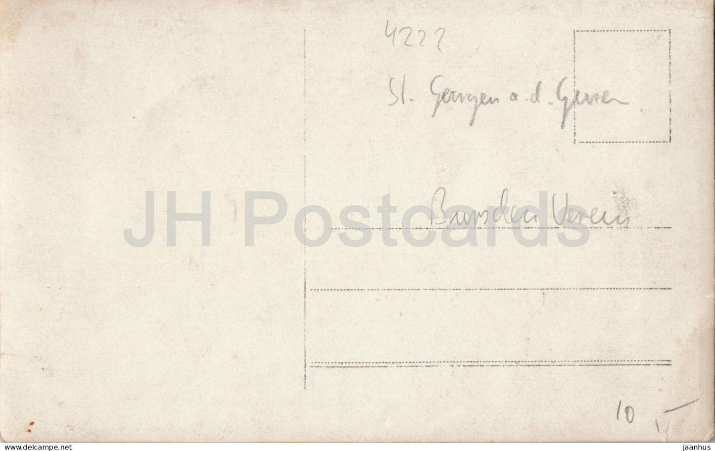 St. Georgen an der Gusen - Kath Bursch Verein St Georgen - group photo - old postcard - Austria - unused