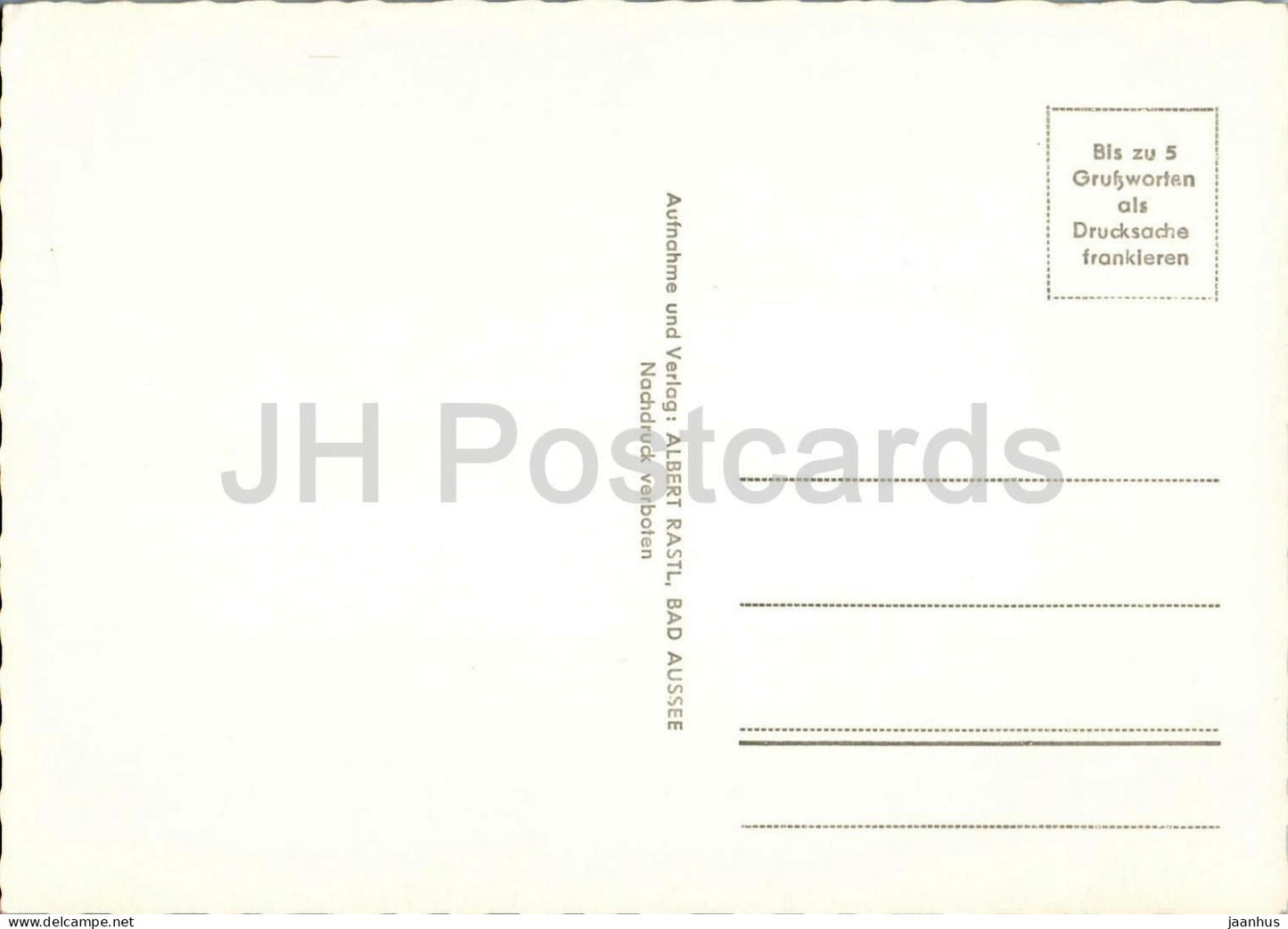 3 Seen-Blick - Kammersee - Toplitzsee und Grundlsee - lakes mountains forest panorama old postcard - Austria - unused