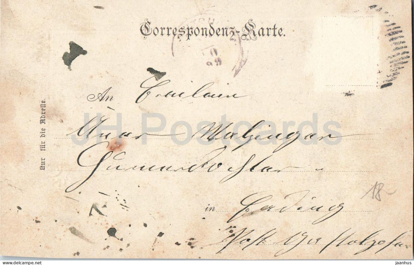 Gruss aus der neuen kk Landwehr Infanterie Kaserne à Linz - militaire - carte postale ancienne - 1899 - Autriche - utilisé