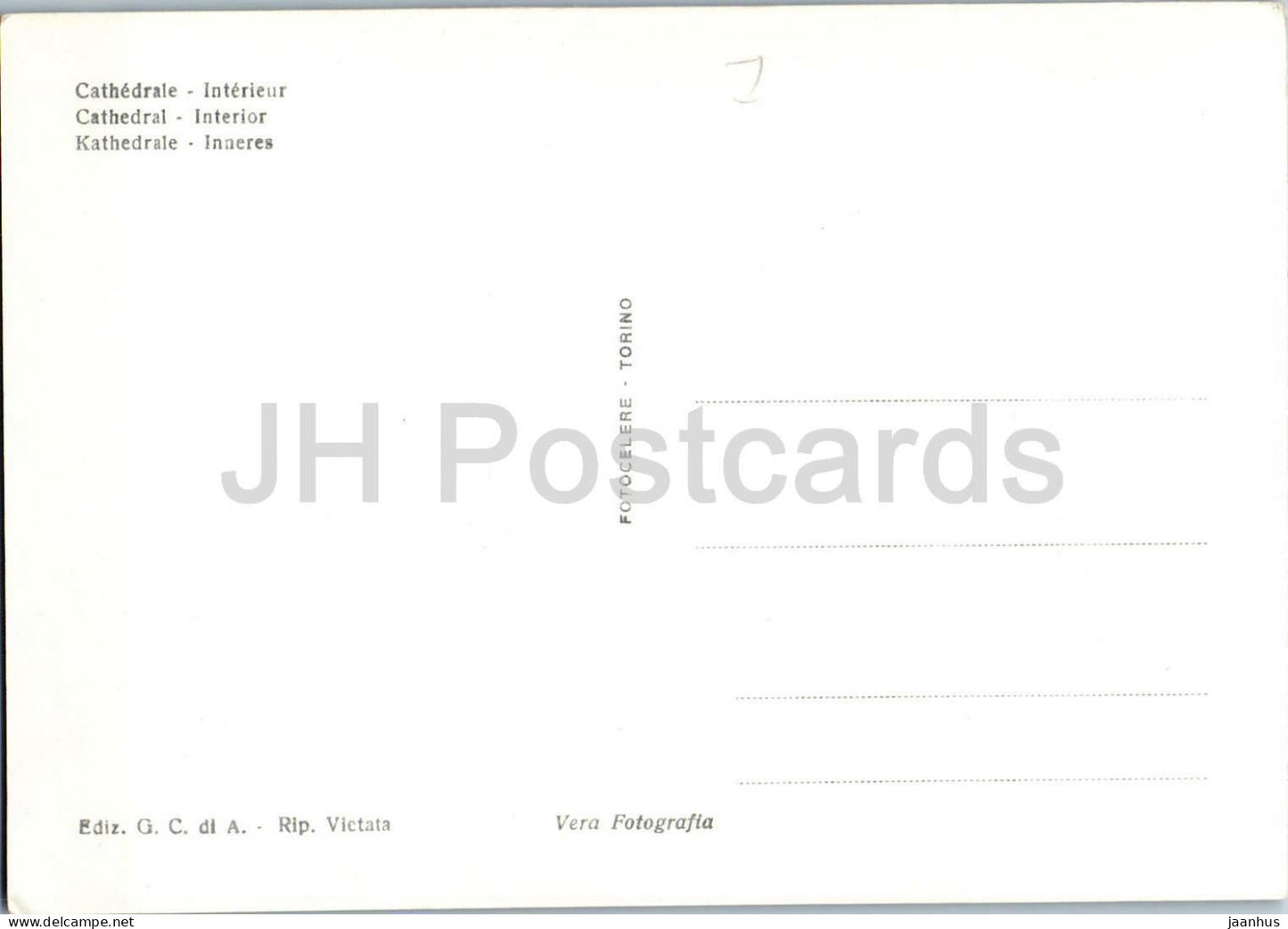 Siracusa - Cattedrale - Interno - Syracuse Cathedral - Interior - Sicily - old postcard - Italy - unused