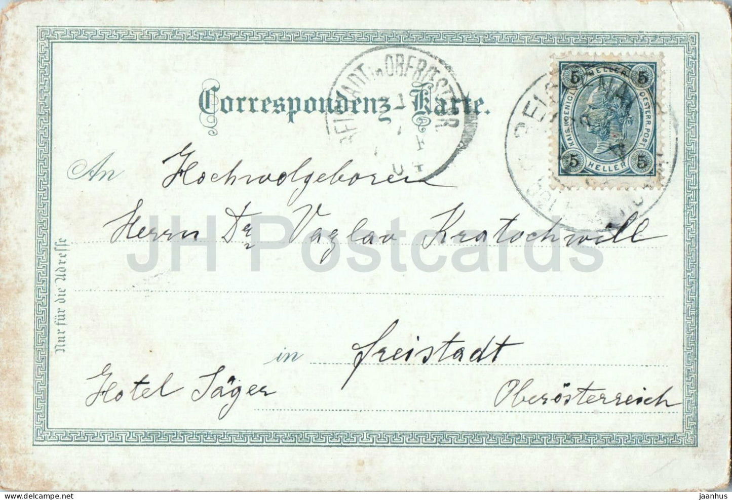 Rax 2009 m - Preinerwand - Mountain view - Alps - 1 - No. 7162 - old postcard - 1900s - Austria - used