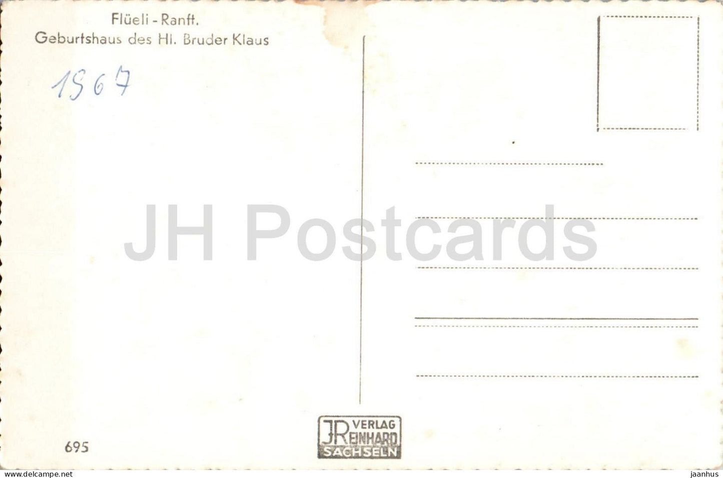 Flueli Ranft - Geburtshaus des hl. Bruder Klaus - religious site - historic house - 695 - 1967 - Switzerland - used