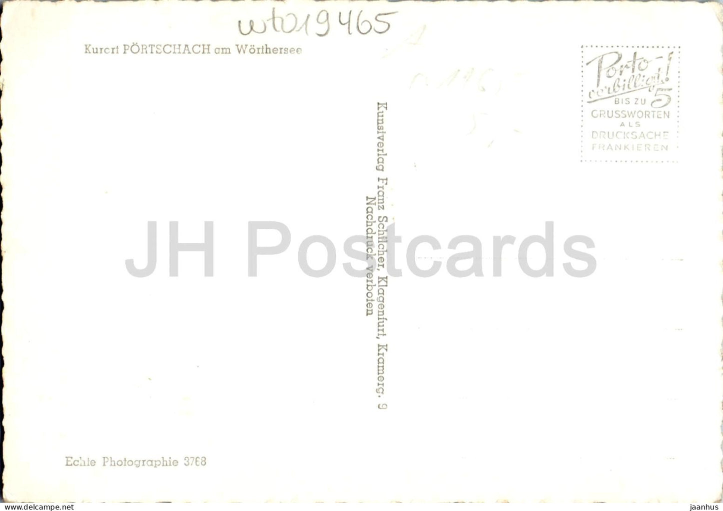 Kurort Portschach am Worthersee - lac - ville - panorama - station balnéaire - 8768 - vieille carte postale - Autriche - neuf