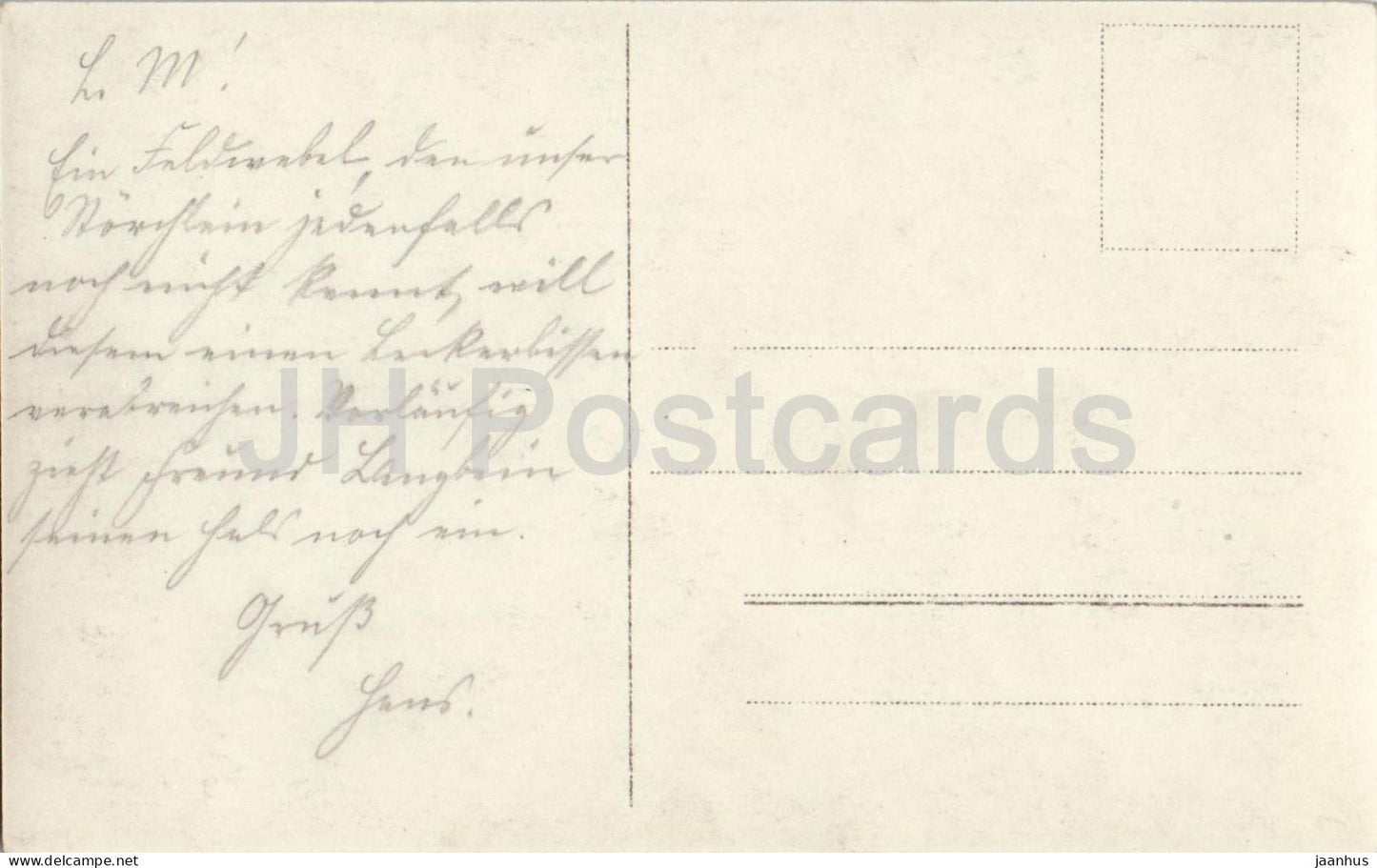 Austro-Hungarian soldier with stork - Weltkrieg WWI - photo - old postcard - Austria - used