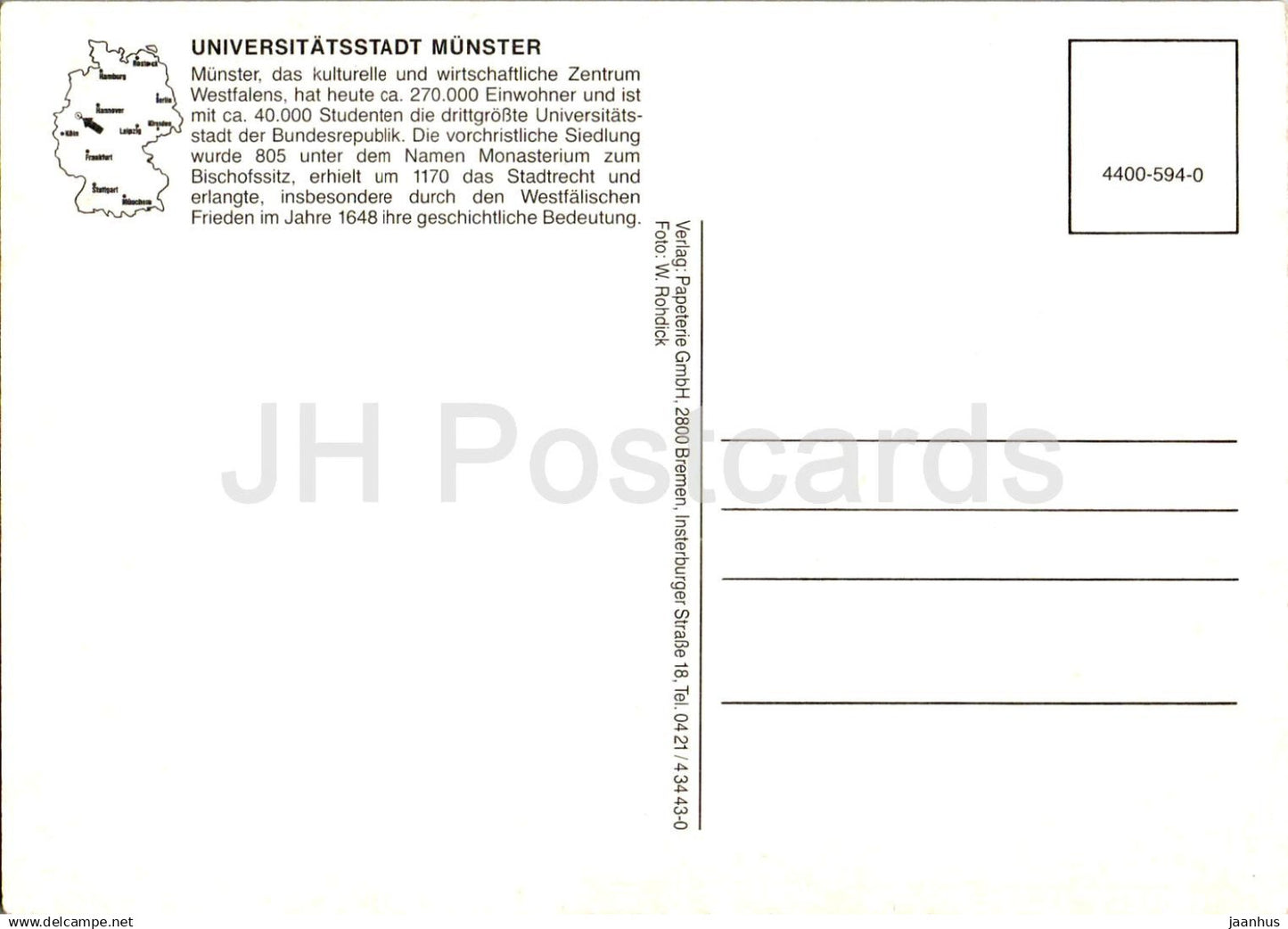 Munster - University Hospital - Universitatsstadt - University - Germany - unused