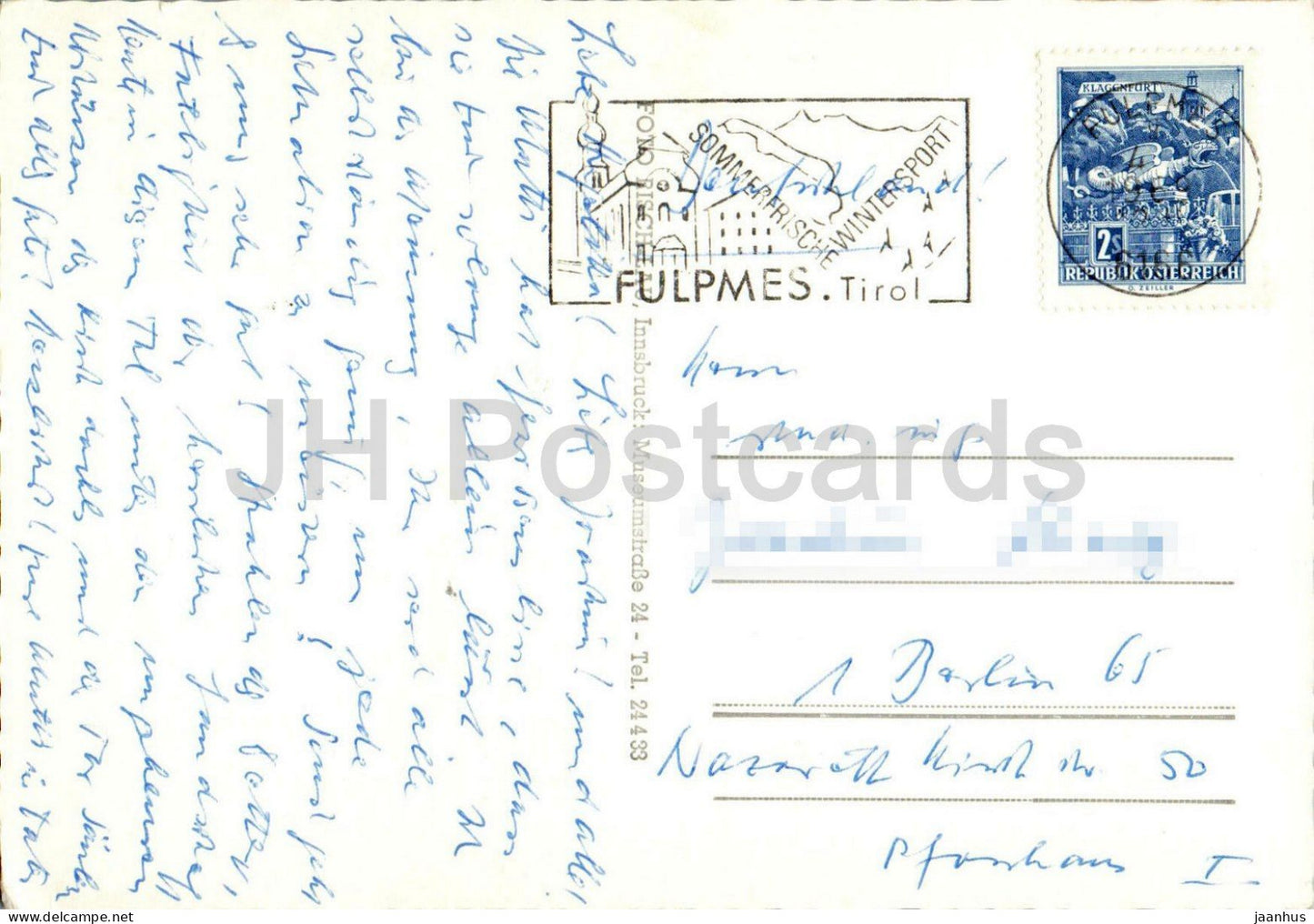Pinnisalpe geg. Ilmspitze - alpine pasture - huts - rock cliffs - mountains - 3540 - 1969 - Austria - used