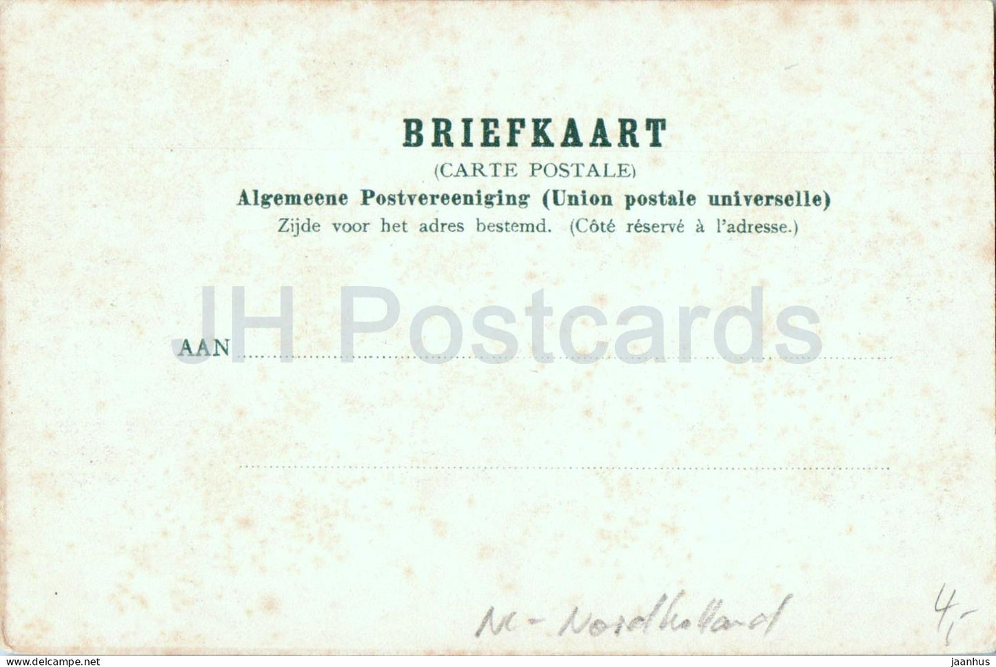 Marken – Dorf – Kanal, Tracht – Kinder – alte Postkarte – Niederlande – unbenutzt