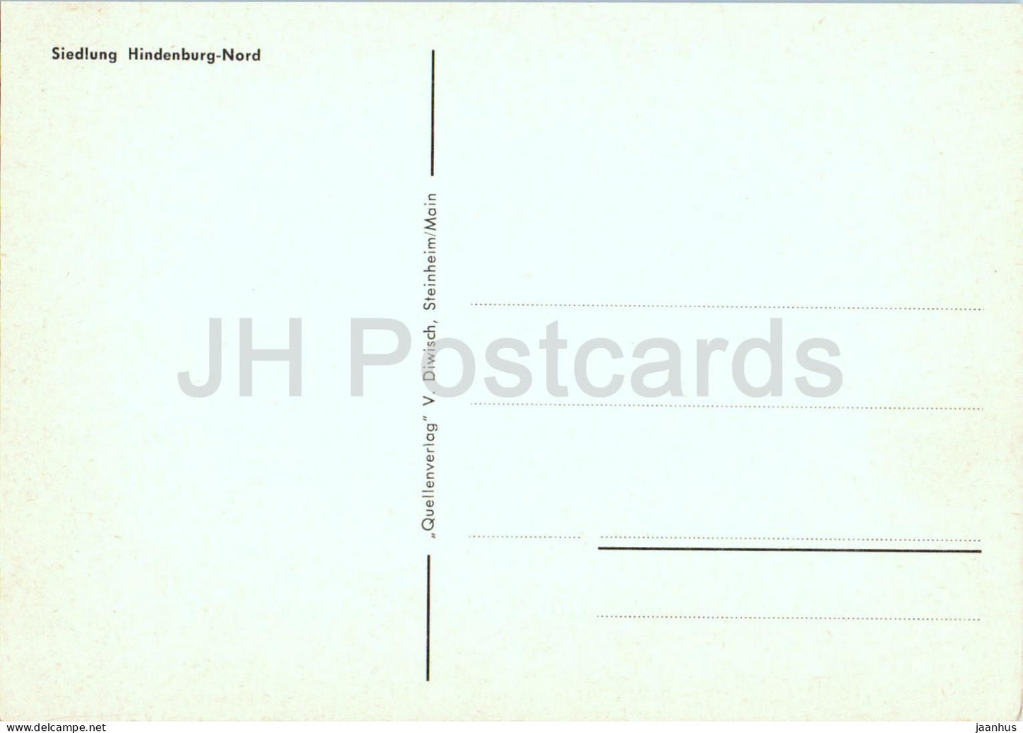 Siedlung Hindenburg Nord - housing estate - Zabrze - Schlesien - Silesia - old postcard - Poland - unused