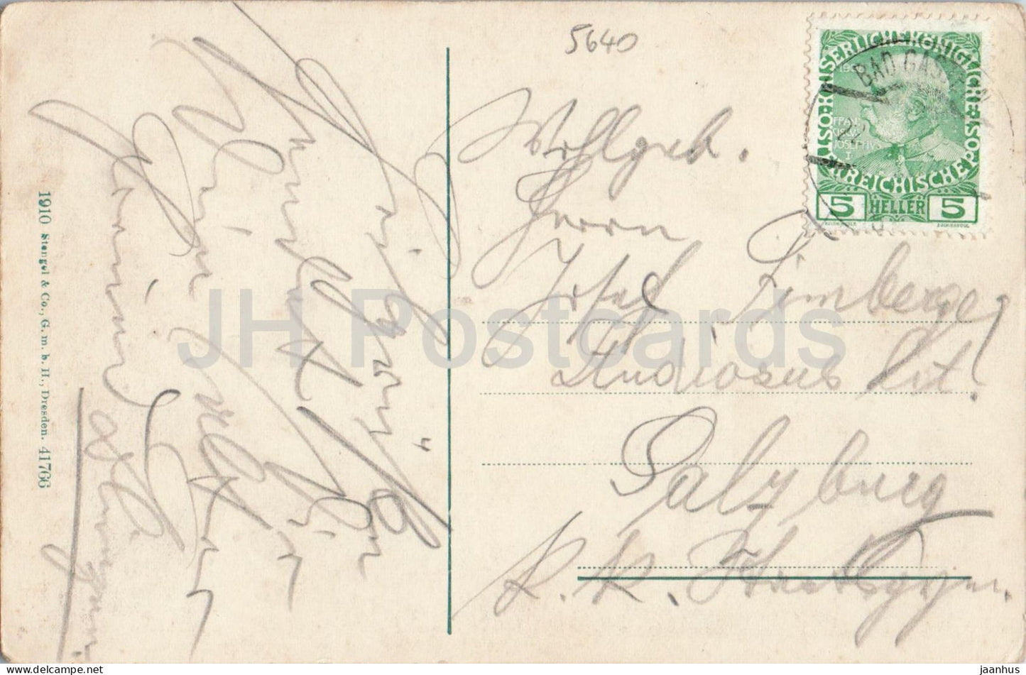 Bad Gastein 1046 m - Hotel Imperial und Hotel Gasteiner Hof - N° 41766 - carte postale ancienne - 1910 - Autriche - utilisé