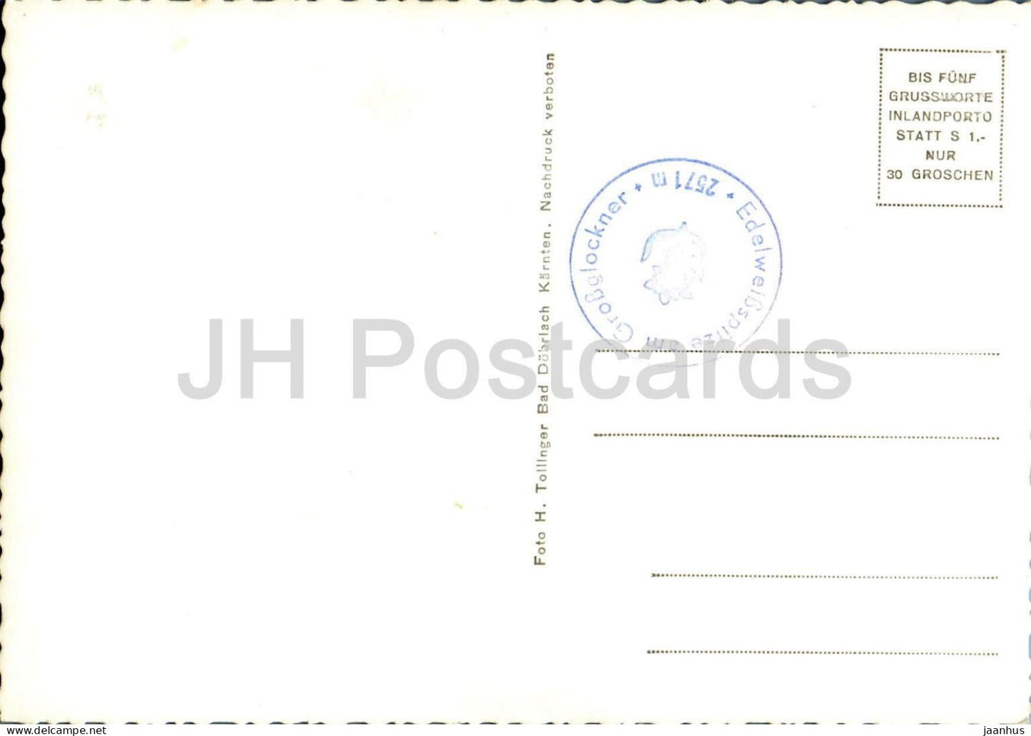 Grossglockner Hochalpenstrasse - Dr. Rehl Haus - Montée à l'Edelweisspitze - 231 - vieille carte postale - Autriche - non utilisée