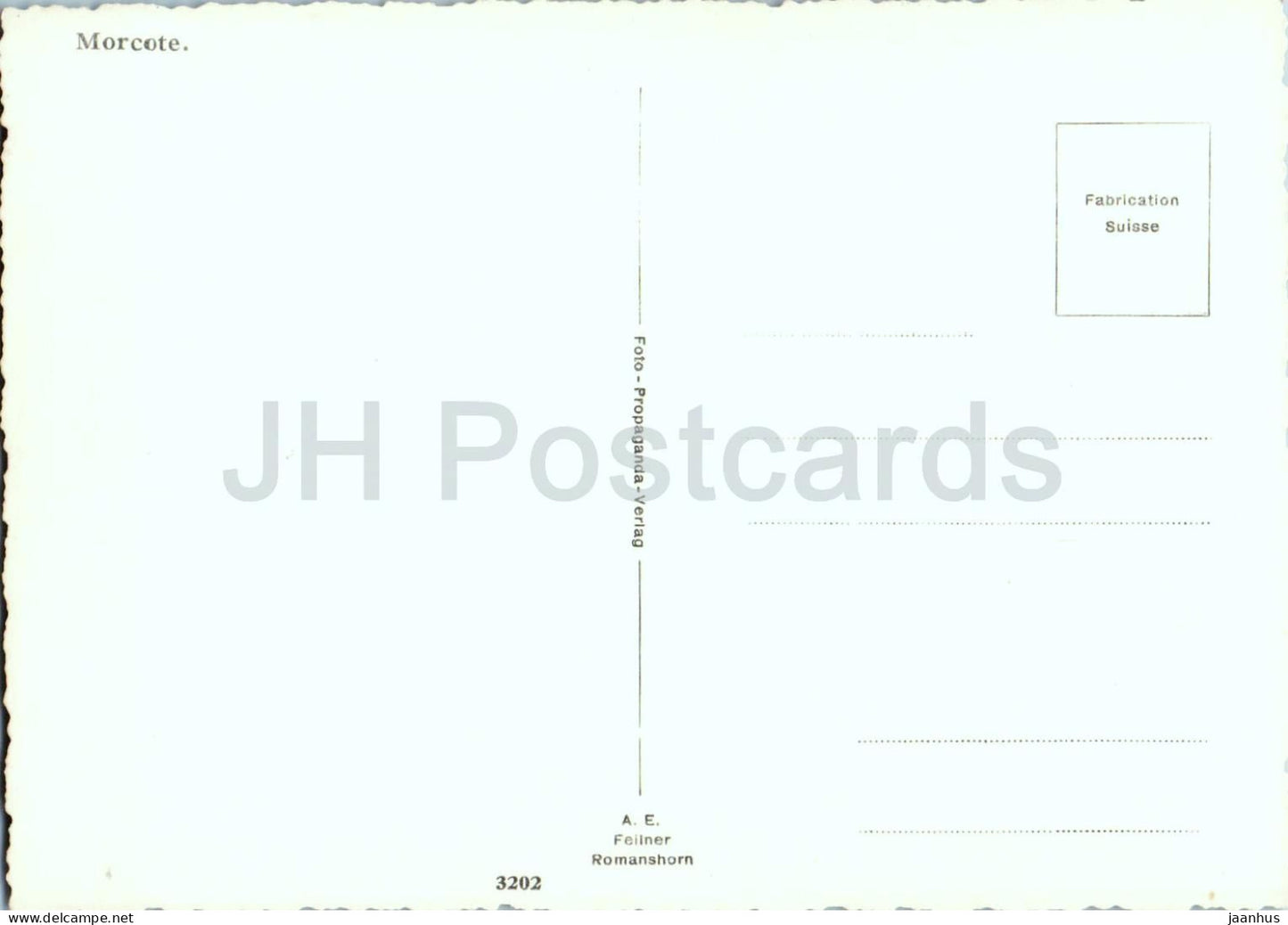 Morcote - Saint Anthony of Padua - Saint Anthony of Padove - 3202 - old postcard - Switzerland - unused