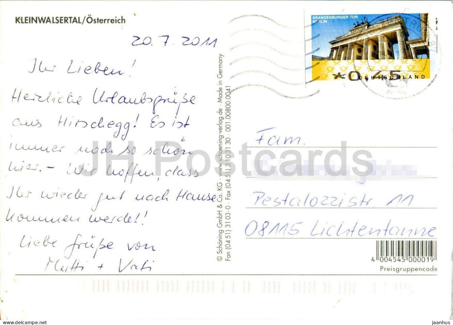 Kleine Walsertal - Kleinwalsertal - Hirschegg - Baad - Mittelberg - Riezlern - Multiansicht - 2011 - Österreich - gebraucht