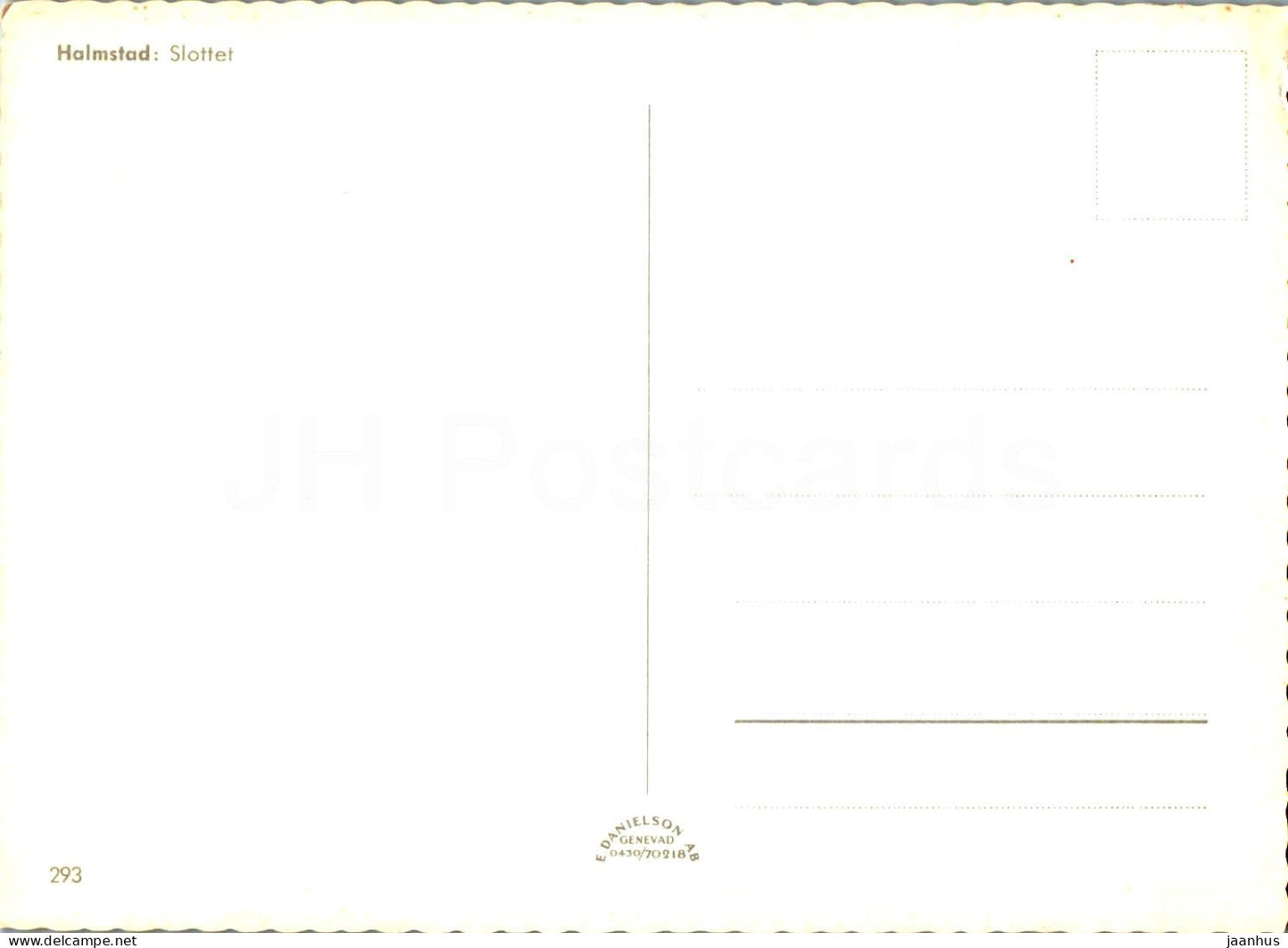 Halmstad - Slottet - château - bateau - 293 - Suède - inutilisé