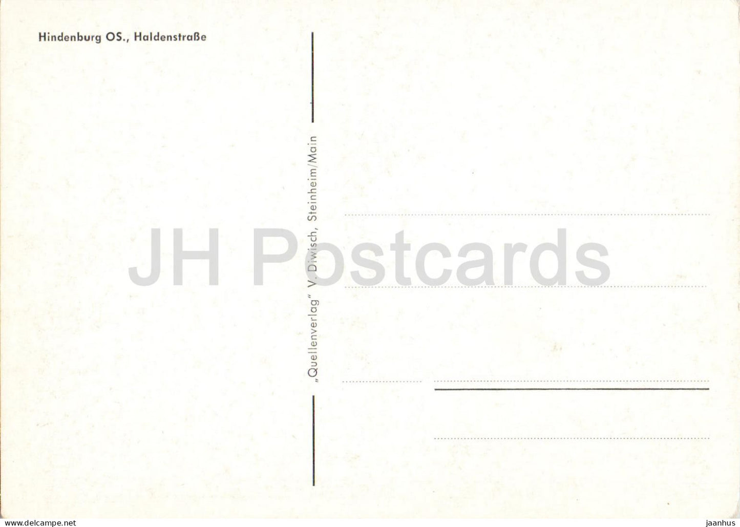 Hindenburg OS. - Zabrze - Haldenstraße - Schlesien - Schlesien - alte Postkarte - Polen - unbenutzt