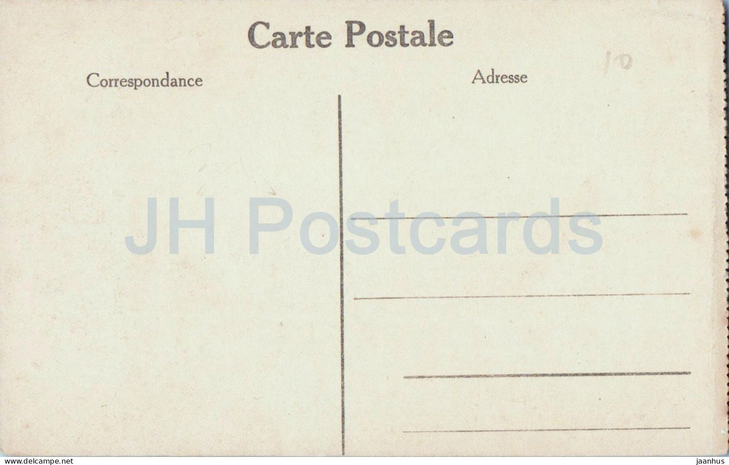 Thuin - Ville Haute - belfry tower and street view - old postcard - Belgium - unused