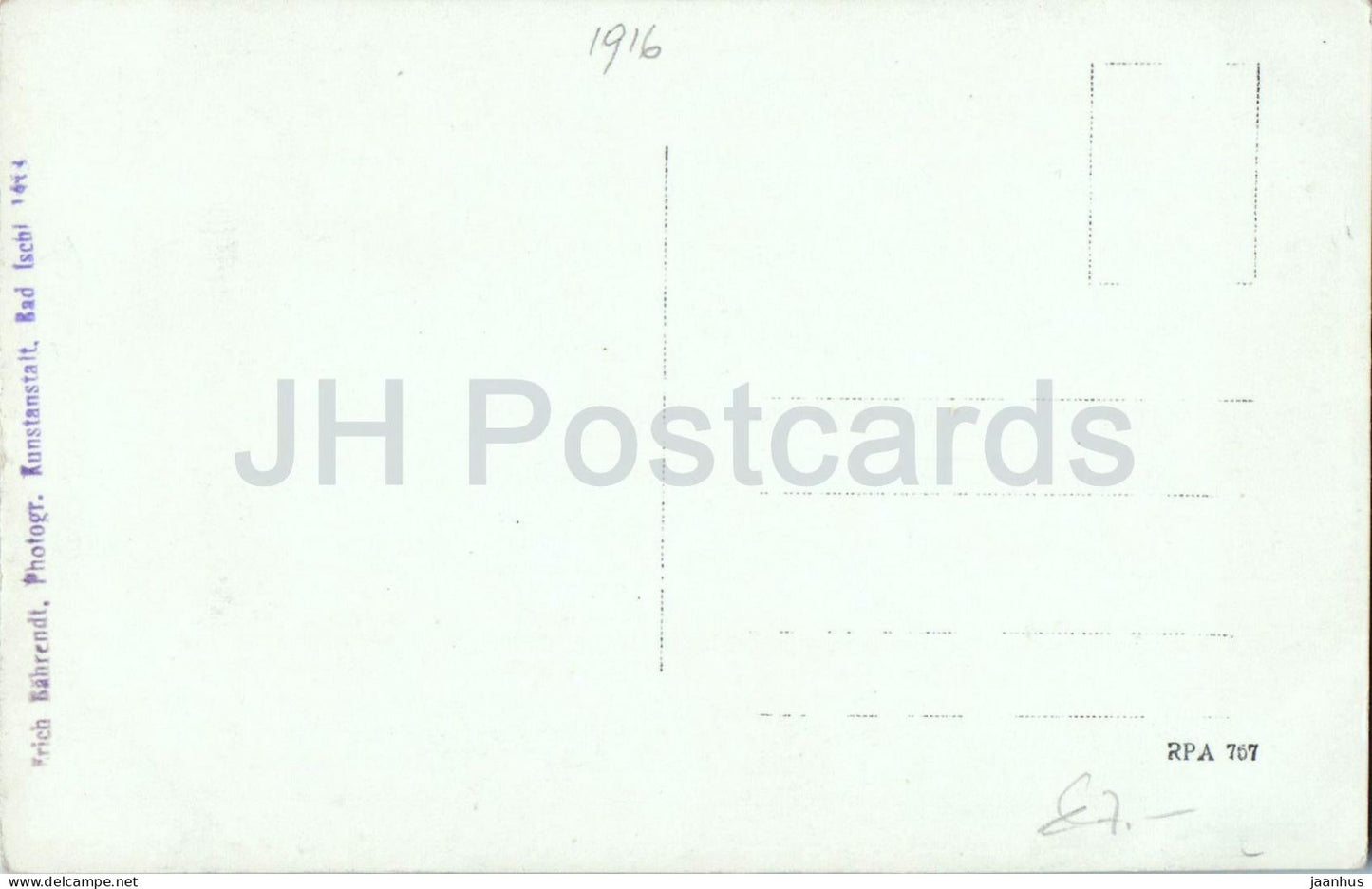 Bad Ischl - Kirche - river - church - Alps - 757 - old postcard - Austria - unused