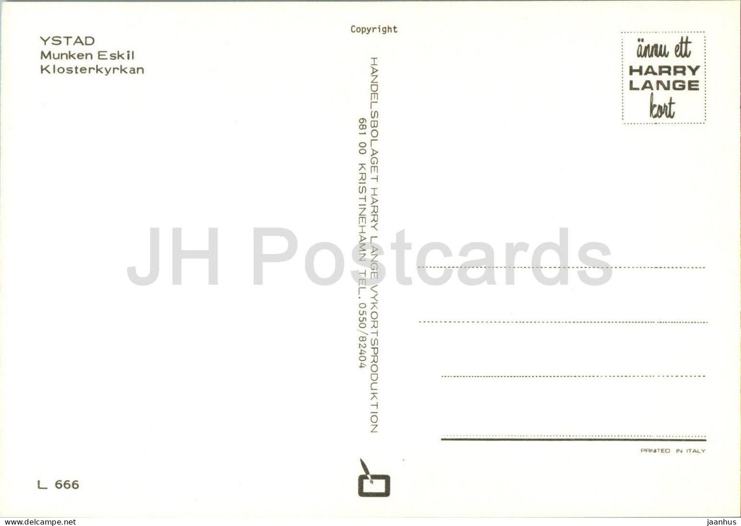 Ystad - Munken Eskil - Klosterkyrkan - sculpture - church - multiview - 666 - Sweden - unused