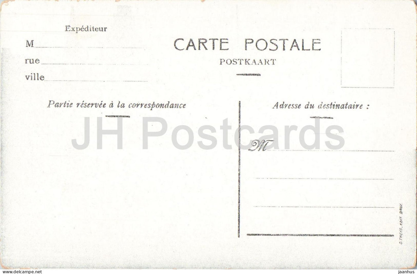 Anvers - Antwerpen - Le Steen - medieval riverside fortress and bridge - old postcard - Belgium - unused