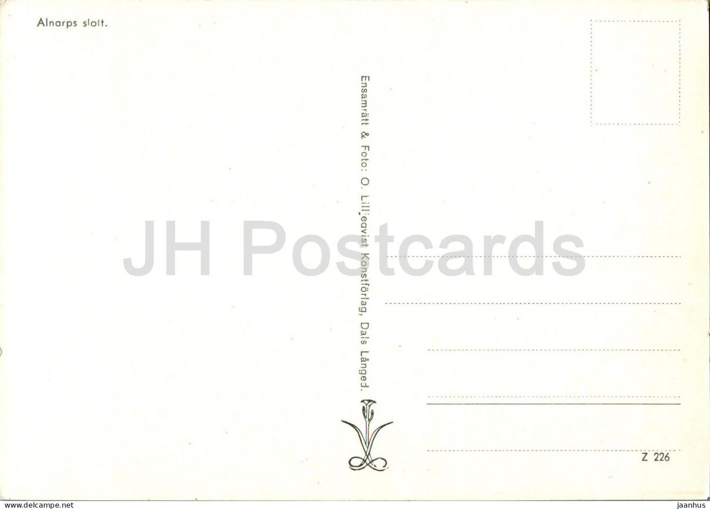 Alnarps Slott - Alnarp - Schloss - 226 - Schweden - unbenutzt