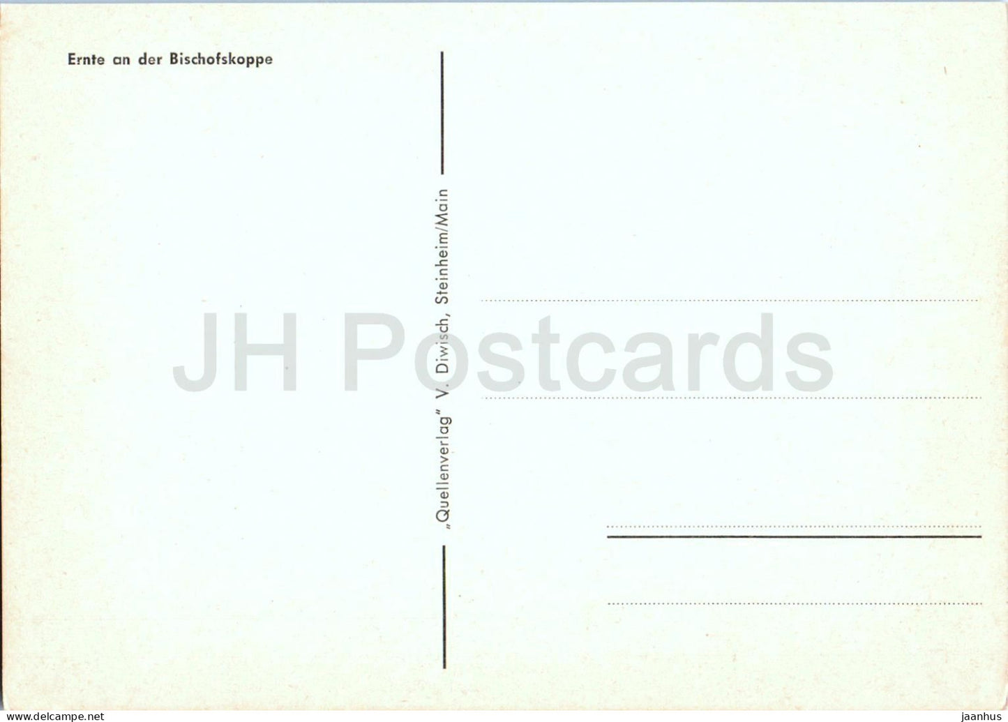 Ernte an der Bischofskoppe - Harvest at the Bischofskoppe - horse - Schlesien - Silesia - old postcard - Poland - unused